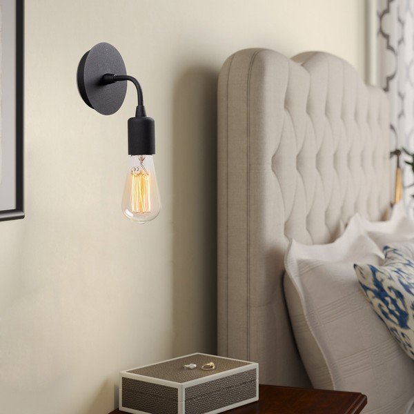 Sieninė lempa juodos spalvos Harput – Opviq lights-image-1