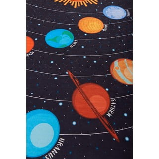 Vaikiškas tamsiai mėlynas kilimas Galaxy, 140 x 190 cm