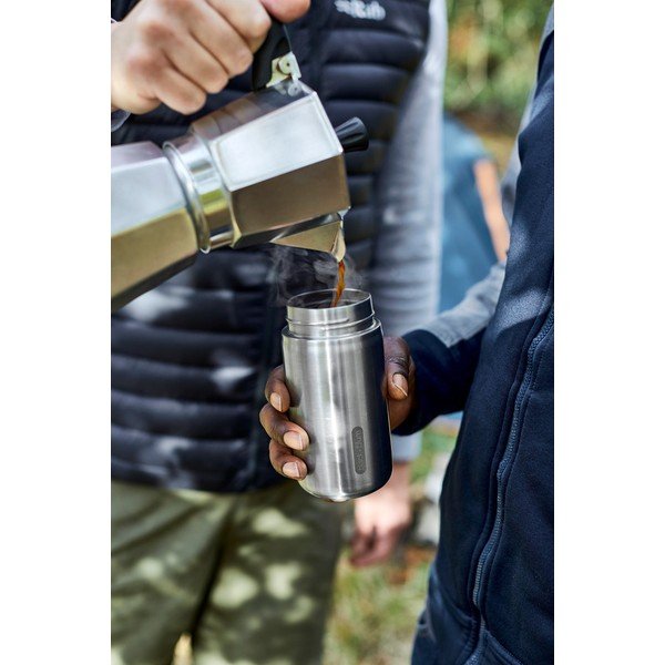 Sidabrinės spalvos iš nerūdijančio plieno termo puodelis 340 ml – Black + Blum-image-1