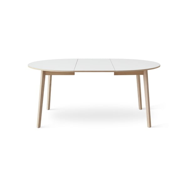 Išskleidžiamas valgomojo stalas su baltu stalviršiu Hammel Single Ø130-image-3