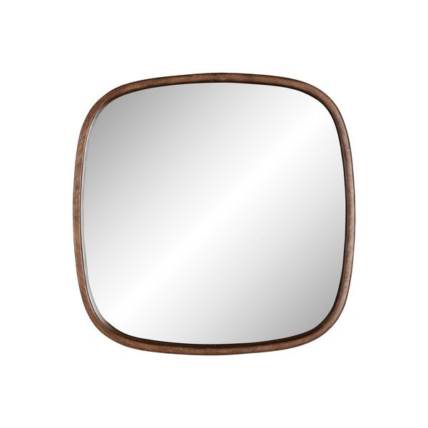 Sieninis veidrodis su medžio masyvo rėmu 50x50 cm Nyko – White Label