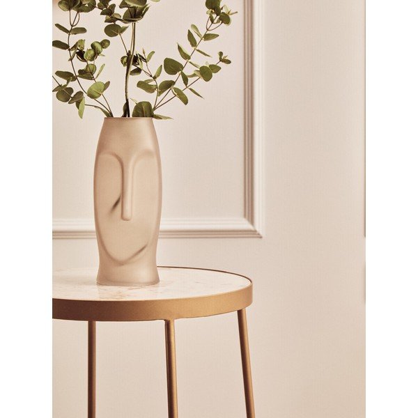 Su marmuriniu stalviršiu apvalios formos šoninis stalas ø 36 cm Shalimar – Premier Housewares-image-2