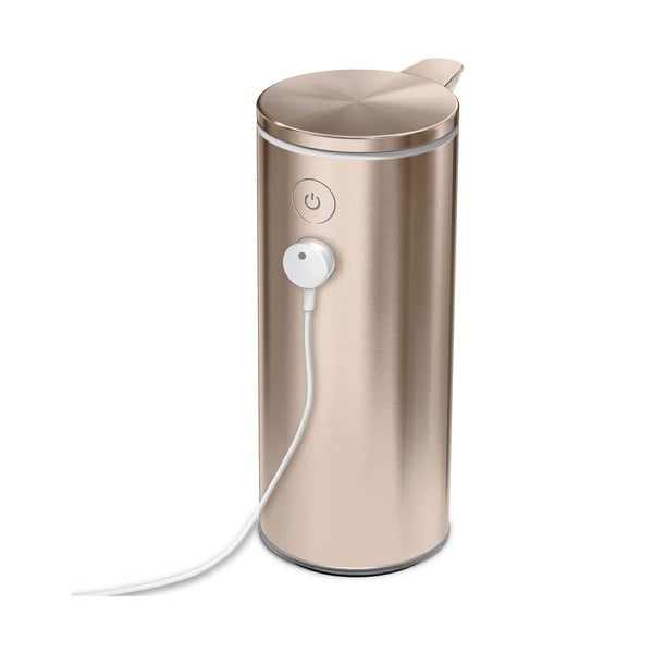 Rožinis nerūdijančio plieno muilo dozatorius 266 ml - simplehuman-image-4