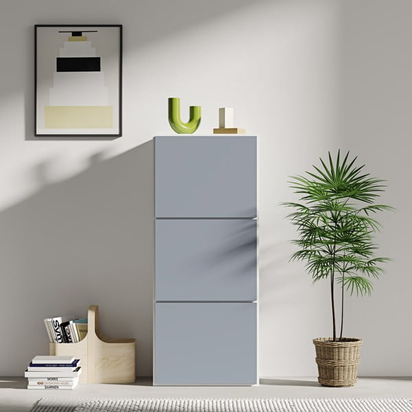 Spintelė batams baltos spalvos/pilkos spalvos Bamboo – TemaHome-image-1