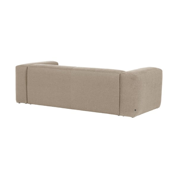 Smėlio spalvos kampinė sofa Kave Home Blok, dešinysis kampas-image-4