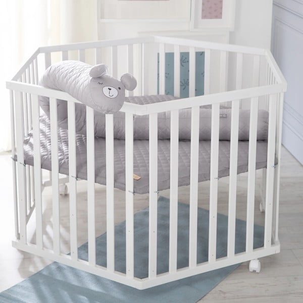 Maniežas vaikams baltos spalvos 112x97 cm Roba style – Roba-image-1