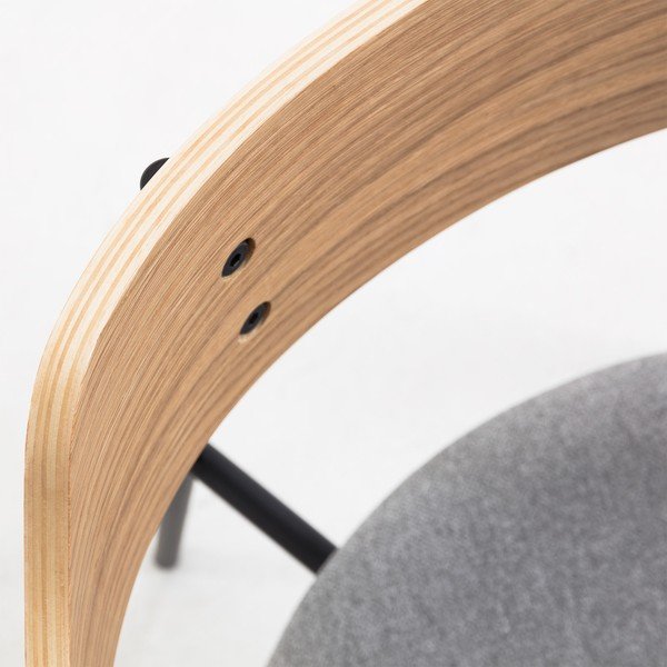 Šviesiai pilka valgomojo kėdė Kave Home Olympia-image-1