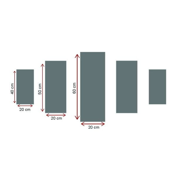 Paveikslai 5 vnt. rinkinyje Winter Sunset - Wallity-image-2