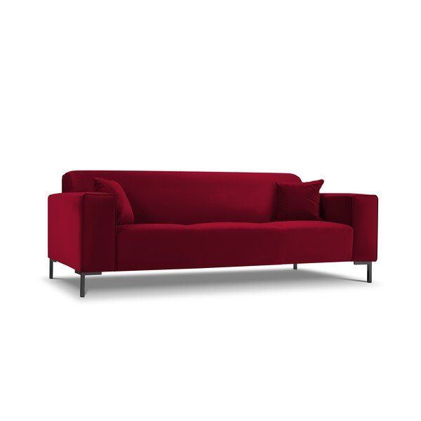 Raudona aksominė sofa Cosmopolitan Design Siena-image-3