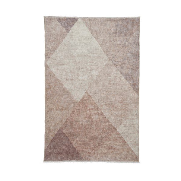 Skalbiamas iš medvilnės mišinio kilimas šviesiai rudos spalvos 60x170 cm Whisper – Think Rugs