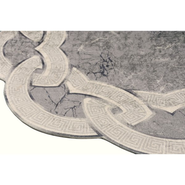 Pilkas apvalus kilimas ø 100 cm - Vitaus-image-2