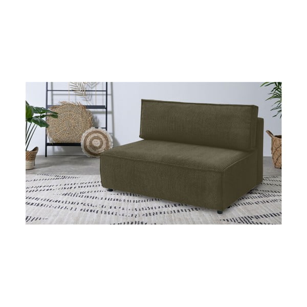 Modulinė sofa šviesiai žalios spalvos iš kordinio velveto (modulinė) Nihad modular – Bobochic Paris-image-1