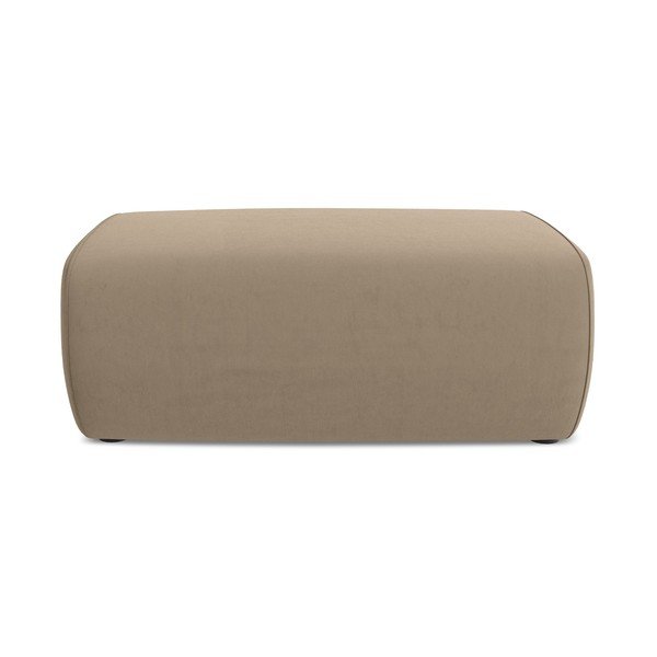 Šviesiai rudos spalvos iš velveto taburetė Kapua – Makamii