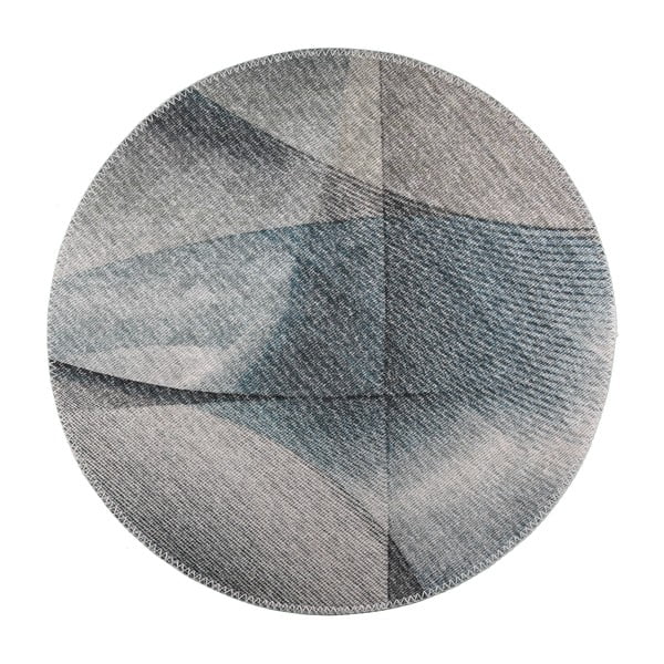 Skalbiamas apvalios formos kilimas šviesiai pilkos spalvos ø 120 cm – Vitaus