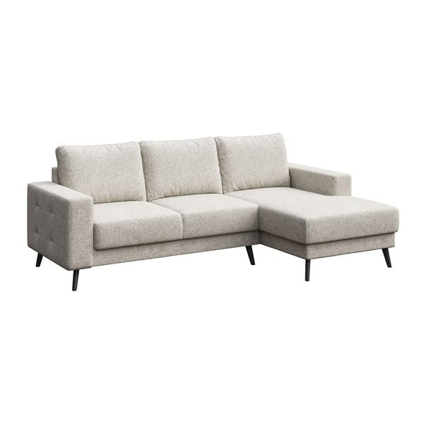 Kampinė sofa kreminės spalvos (su dešiniuoju kampu) Fynn – Ghado-image-2