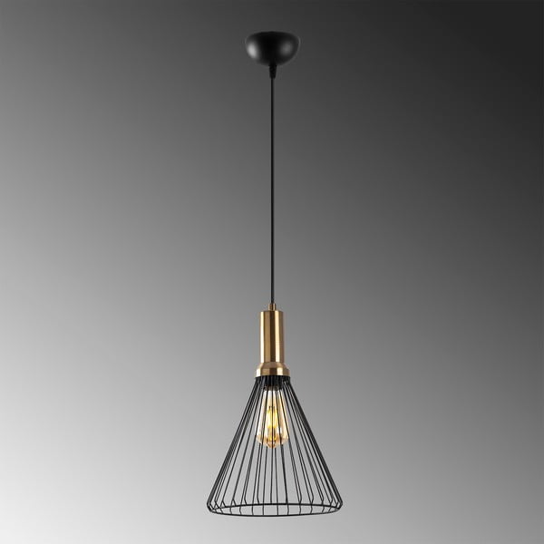 Kabantis šviestuvas juodos spalvos ø 24 cm su metaliniu gaubtu Dear – Opviq lights-image-4