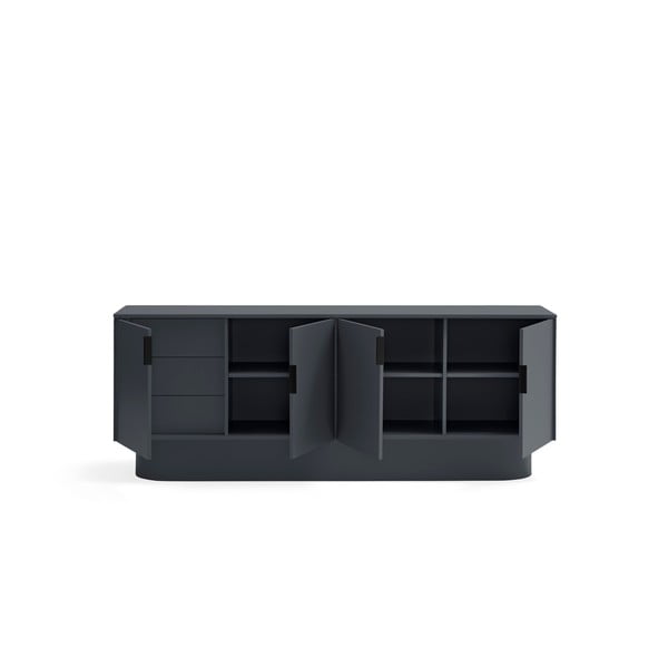 Šoninė spintelė antracito spalvos 200x77,5 cm Totem – Teulat-image-4