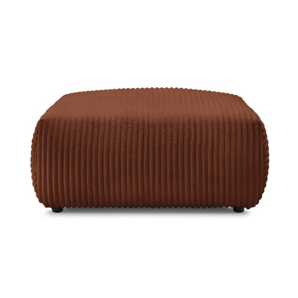 Iš kordinio velveto taburetė raudonos plytų spalvos Lucien – Bobochic Paris