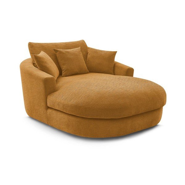 Geltonos spalvos krėslas iš šenilinio audinio Belem – Bobochic Paris