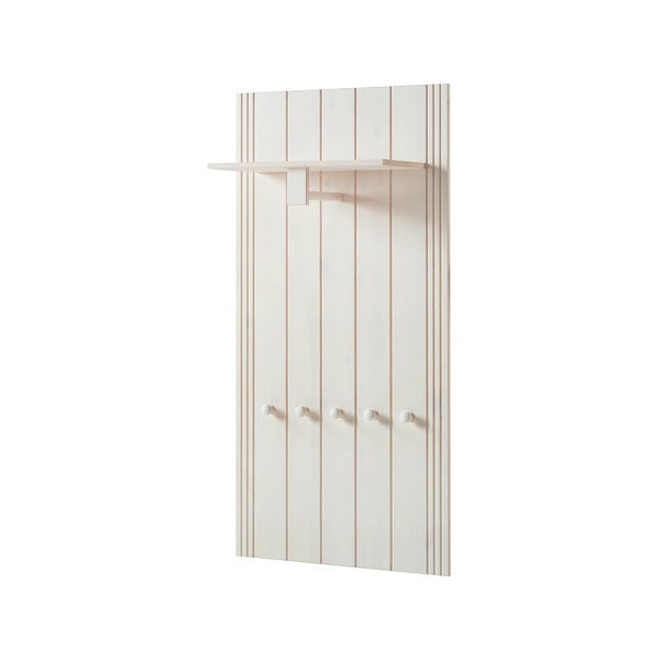 Baltos spalvos iš pušies masyvo koridoriaus baldas 60x120x25 cm Anita – Støraa-image-2