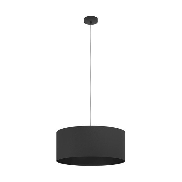 Kabantis šviestuvas juodos spalvos ø 53 cm su tekstiliniu gaubtu MASERLO 1 – EGLO