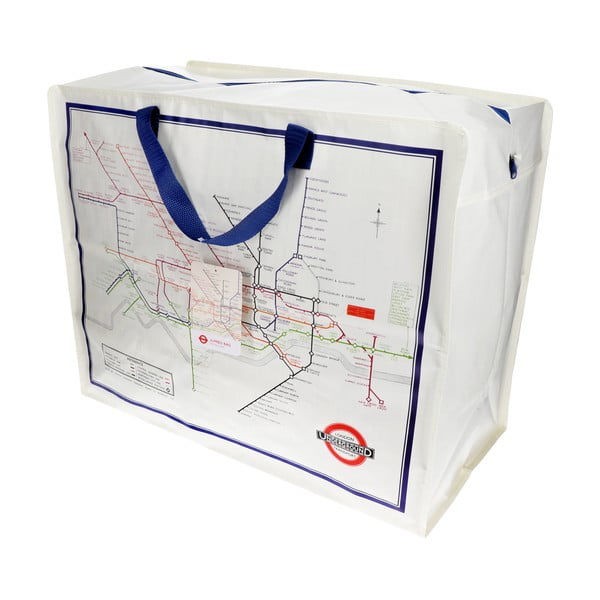 Iš perdirbto plastiko spintos daiktadėžė 58x28x48 cm Heritage Tube Map – Rex London