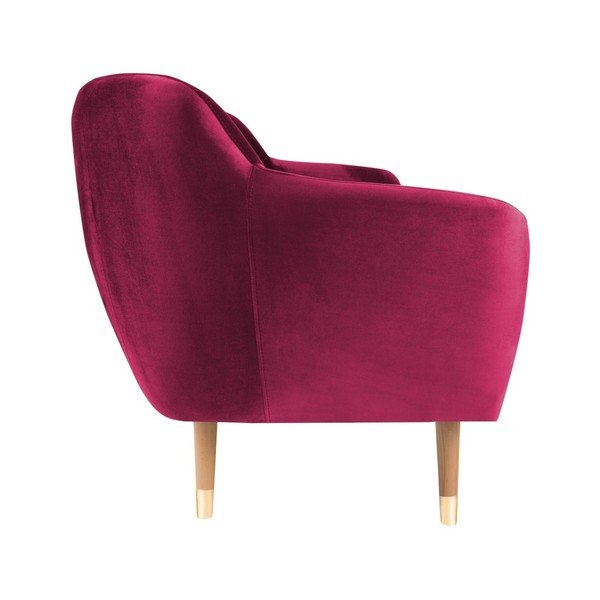 Rožinio aksomo sofa Mazzini Sofas Benito, 158 cm-image-3