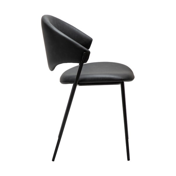 Juodos spalvos iš dirbtinės odos valgomojo kėdė Zone – DAN-FORM Denmark-image-2