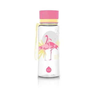 Rožinis vandens buteliukas Equa Flamingo, 0,4 l