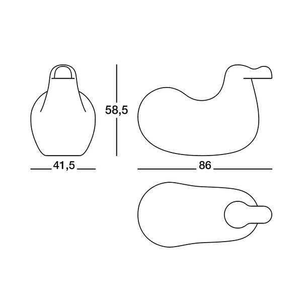 Geltonas supamasis krėslas Magis Dodo-image-1