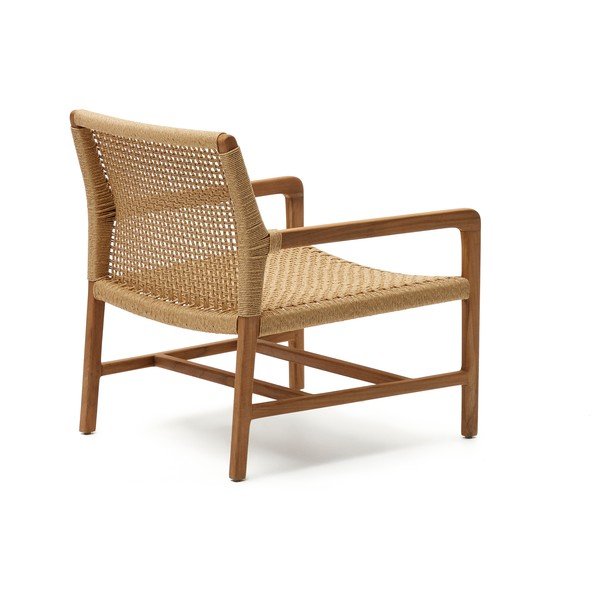 Natūralios spalvos medinė sodo kėdė Sabolla - Kave Home-image-3