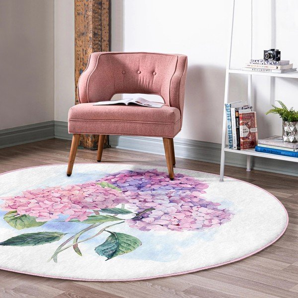 Skalbiamas/robotiniams dulkių siurbliams apvalios formos kilimas ø 100 cm Comfort – Mila Home-image-3