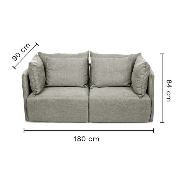 Kreminės spalvos sofa 190 cm Dune - TemaHome-image-4