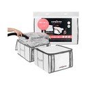 Vakuuminės/su standžiais kraštais iš tekstilės spintos daiktadėžės 2 vnt. 42x25x25 cm Life – Compactor