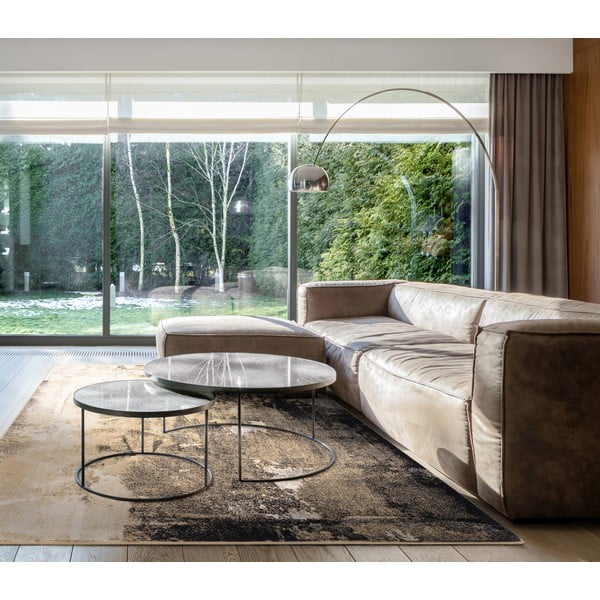 Kilimas iš vilnos smėlio spalvos 200x300 cm Eddy – Agnella-image-1