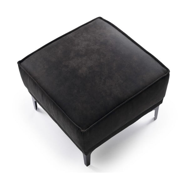 Iš dirbtinės odos pufas antracito spalvos Copenhagen – Scandic-image-3