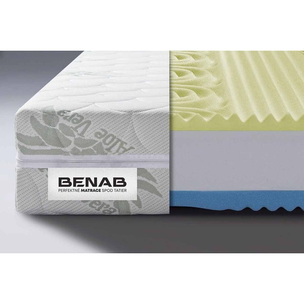 Kietųjų/vidutinių putų dvipusis/termoreguliacinis čiužinys 90x200 cm BonLife VISCO - BENAB-image-1