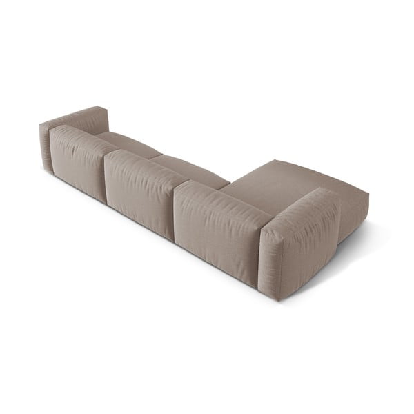 Modulinė kampinė sofa smėlio spalvos (su kairiuoju kampu) Martina – Micadoni Home-image-4