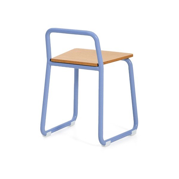Mėlynos spalvos iš metalo vaikiška kėdė Tinn – Kave Home-image-4