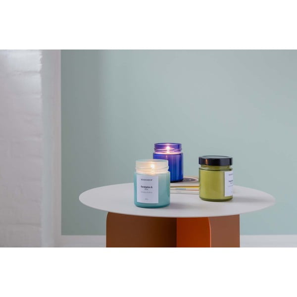 Aromatinė žvakė iš sojų vaško degimo laikas 35 h Fresh Basil & Rhubarb – Remember-image-1