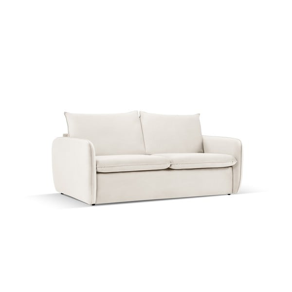 Sulankstoma sofa kreminės spalvos iš velveto 194 cm Vienna – Cosmopolitan Design