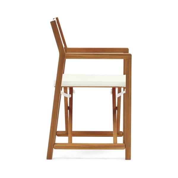 Medžio masyvo sodo kėdės baltos spalvos/natūralios spalvos 2 vnt. Thianna – Kave Home-image-3