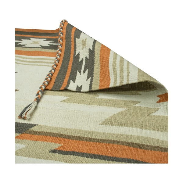 Dvipusis lauko kilimas iš perdirbto plastiko Green Decore Aztec, 120 x 180 cm-image-4