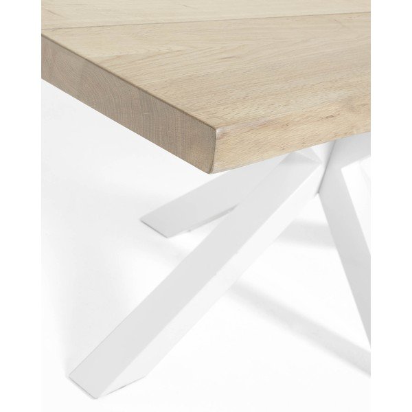 Valgomojo stalas su ąžuolo dekoro stalviršiu 90x160 cm Argo – Kave Home-image-3