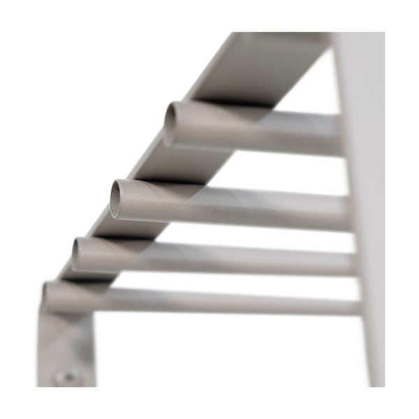 Taupe spalvos iš metalo sieninė lentyna su lentyna 100 cm Rex – Spinder Design-image-4