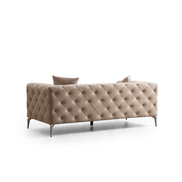 Sofa smėlio spalvos iš velveto 197 cm Como – Balcab Home-image-2