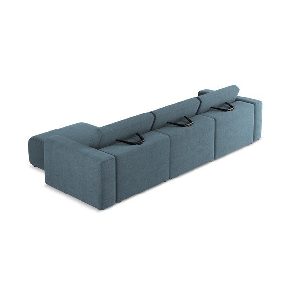 Mėlynos spalvos modulinė kampinė sofa (su dešiniuoju kampu) Kalea – Makamii-image-4
