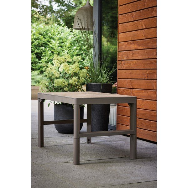 Sodo kavos staliukas iš riešutmedžio 71,5x116 cm Lyon – Keter-image-4