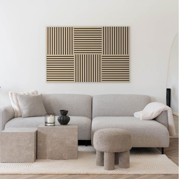 Akustinės plokštės 2 vnt. 52x52 cm Oak – House Nordic-image-1