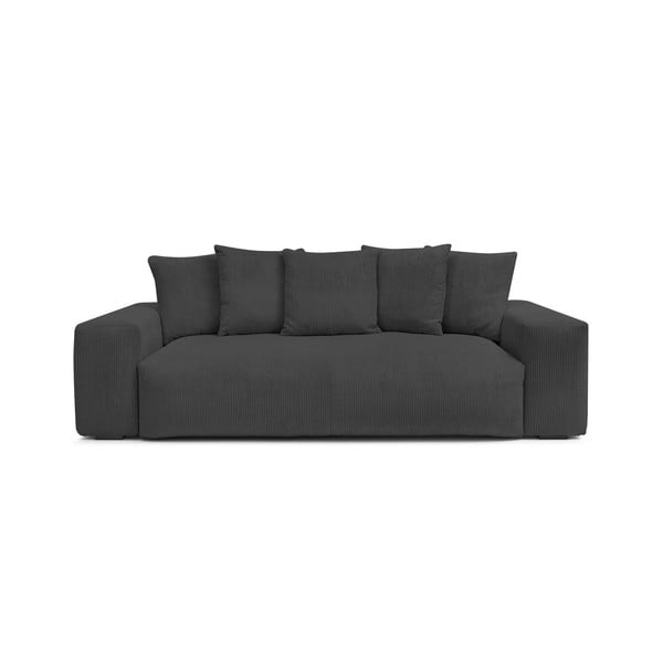 Iš kordinio velveto sofa pilkos spalvos 280 cm Voltaire – Bobochic Paris